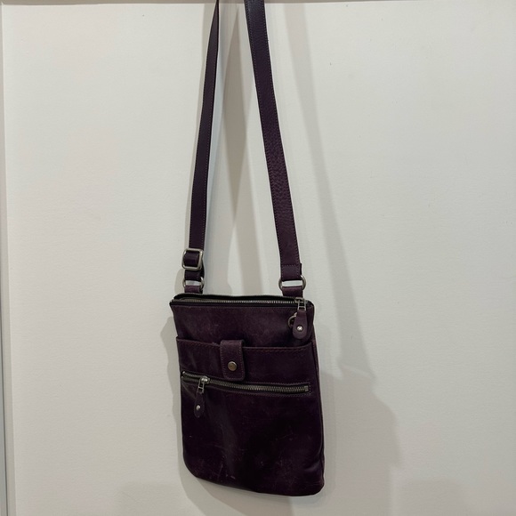 Roots Bags Vintage Roots Purple Leather Crossbody Poshmark